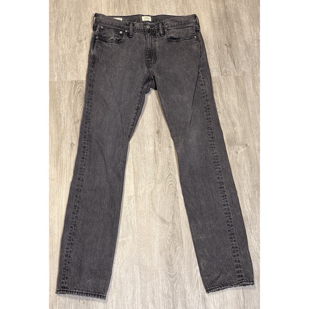 J. Crew 484 Faded Black Slim Fit Tapered Leg Men's Jeans‎ 31 x 32